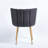 Modern Accent Chair(Set Of 2 ) With Iron Tube Wood Color Legs-1693145293