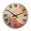 Golden Moon Dreams Retro Illustration II - horloge murale géométrique moderne surdimensionnée en bois-208042322