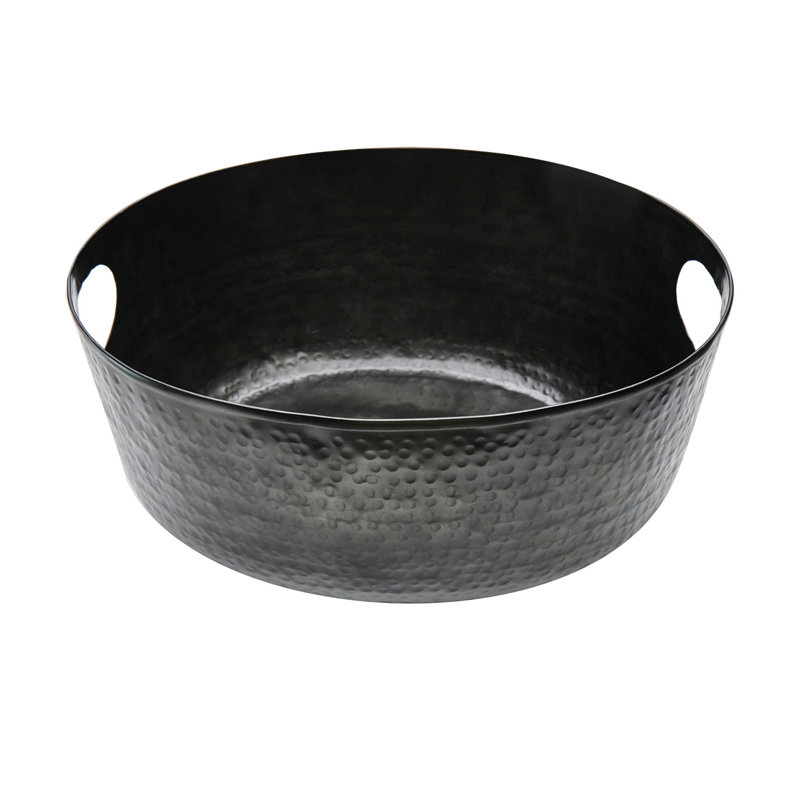 Hammered Beverage Party Tub, Black
