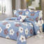 Ensemble de housse de couette réversible 3 pièces Isabelle Bleu-19137353
