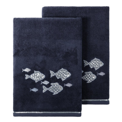Ensemble de 2 serviettes de bain en coton turc