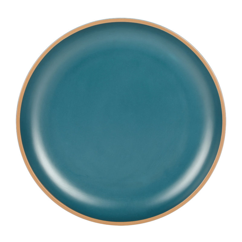 Service de table 12 pièces Gibson Home Rockabye, Bleu sarcelle