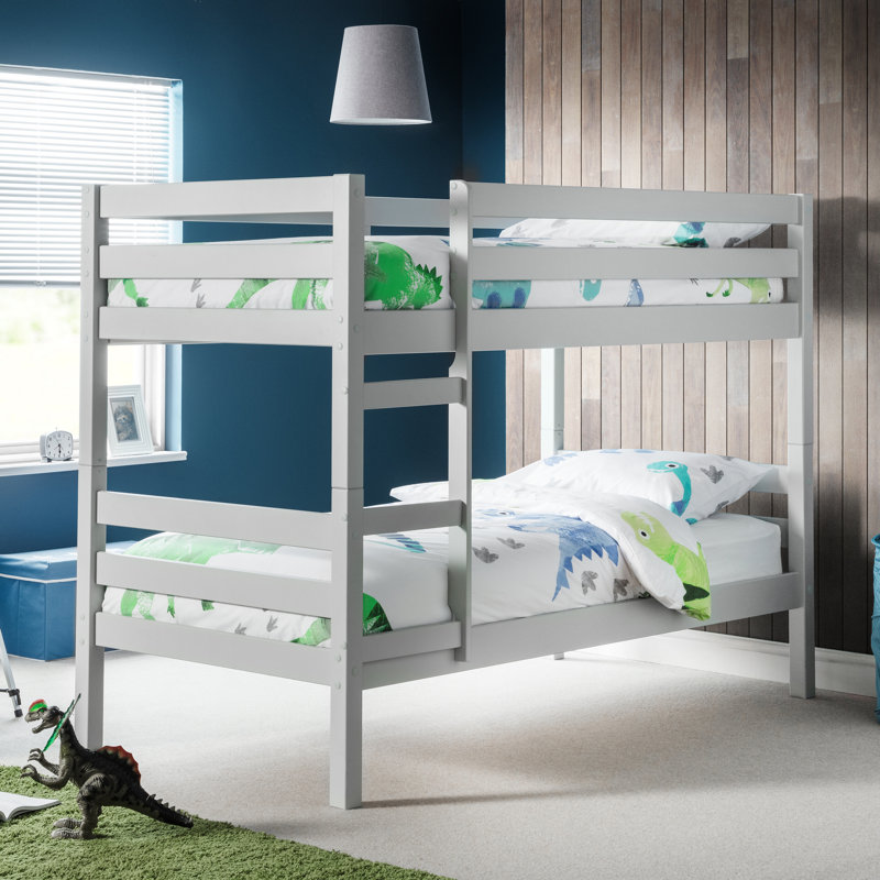 Scoggins Single (3') Bunk Bed, No Mattress, Dove Grey