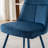 Modern Chenille Upholstered Dining Chairs Armless Side Chairs With Metal Frame For Kitchen Dining Room-155127100-155127102