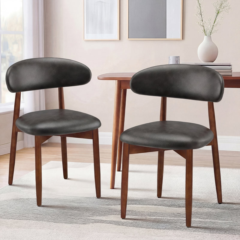 Chaises d'appoint rembourrées en bois massif Maylon, Tissu - Vert