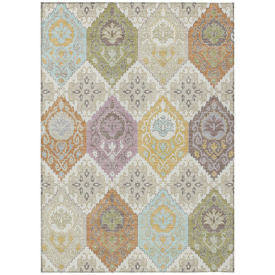 Machine Washable Indoor/Outdoor Chantille ACN2588 Panel Rug