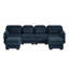 Canapé d'angle modulaire en forme de U Cloud Couch 4 places de 132,3 pouces avec 2 poufs-2146714699