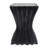 Outdoor Side Table,Wave Design End Table,Decorative Accent Table,Lightweight Concrete Patio Garden Stool Table For Patio Balcony Beach Pool Side,Black Color-1624720527