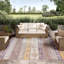 Tapis mauve / blanc / jaune tissé à la machine Wattson Southwestern-128402139