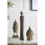 Sculpture tête de bouddha méditante 6,5 x 6,3 x 12 po, grand