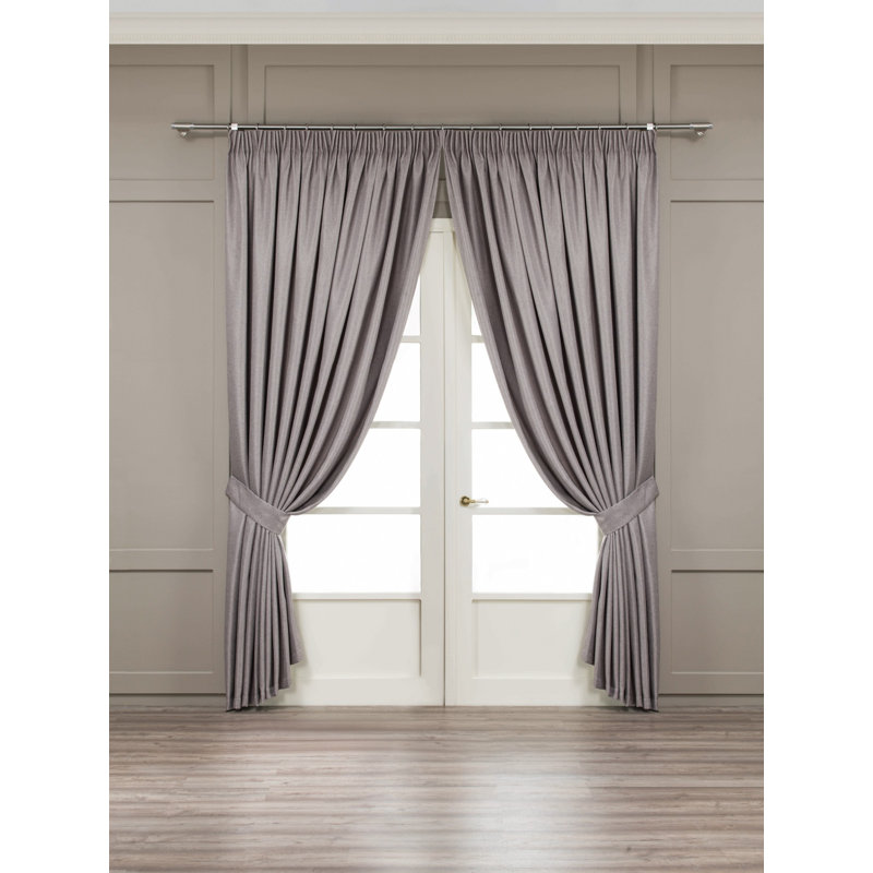 Scandinavia Room Darkening Sliding Panel, Gray, 94" x 118"