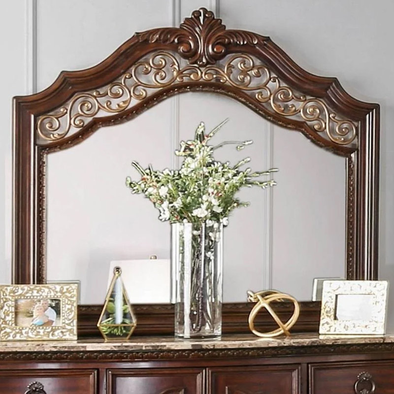 Miroir transitionnel l 48,4 ", cerisier brun