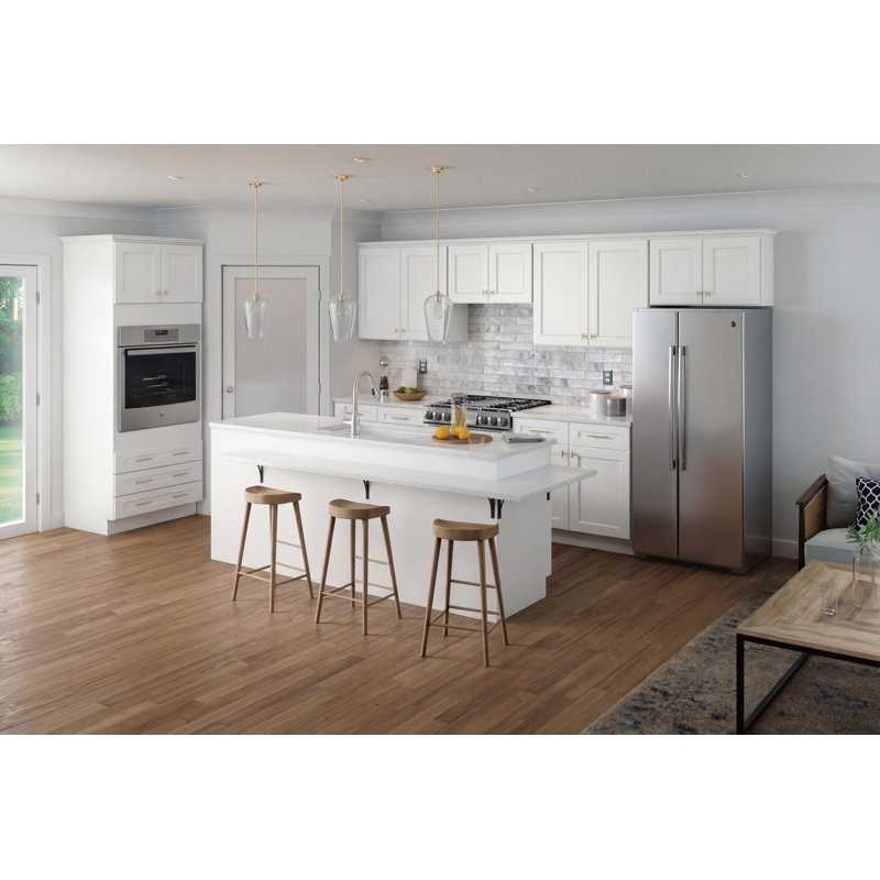 Dwelling Foundations Livingston Door Sample, White, Maple