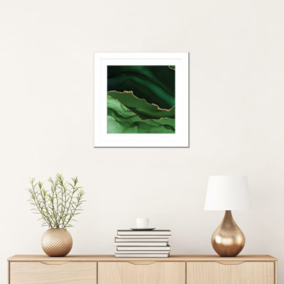 Green Gold Agate Texture XII