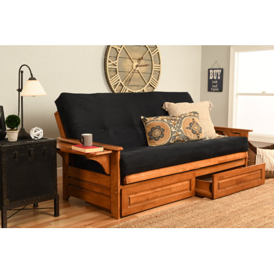 Ensemble de futon avec matelas et tiroir 80 po Johnte