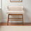 Revêtement en tissu beige capitonné Abuzar H 40,48 po x l 40,23 po x P 19,62 po