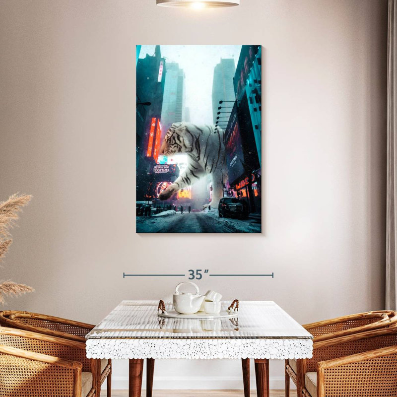 Brampt Tiger City, 45" H x 30" W