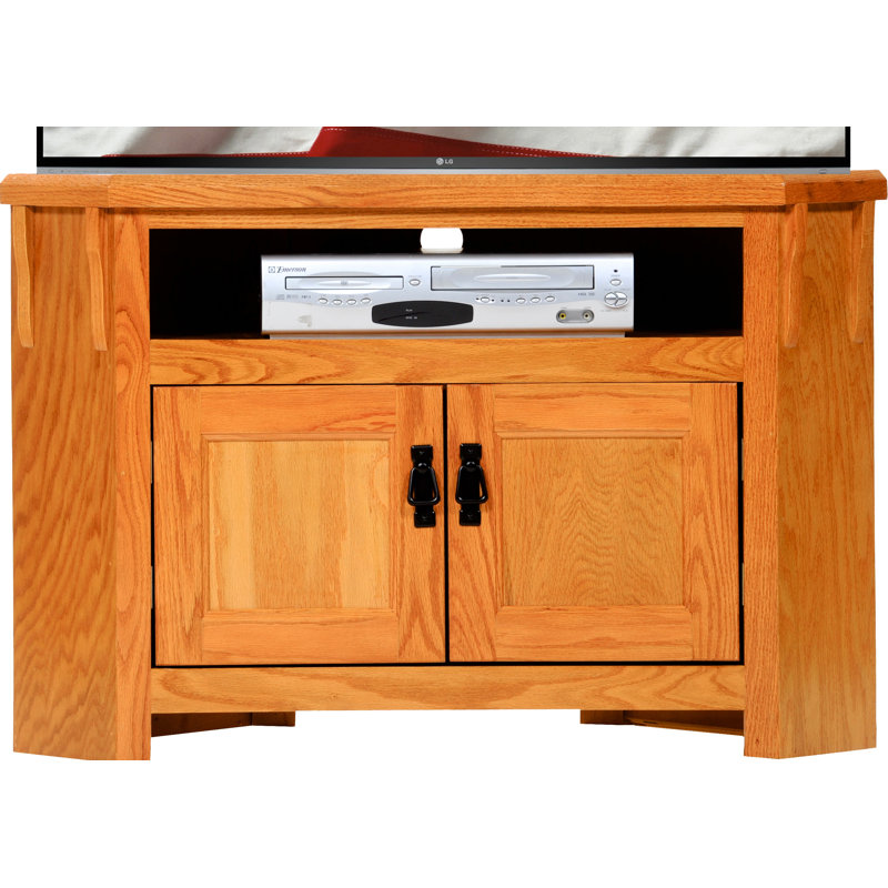 Adriana Unfinished TV Stand for TVs up to 43", Classic Bourbon