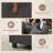 Corduroy Upholstered Sofa Lounge Chair with Removable Storage Ottoman and Pillows-30853405-30323367