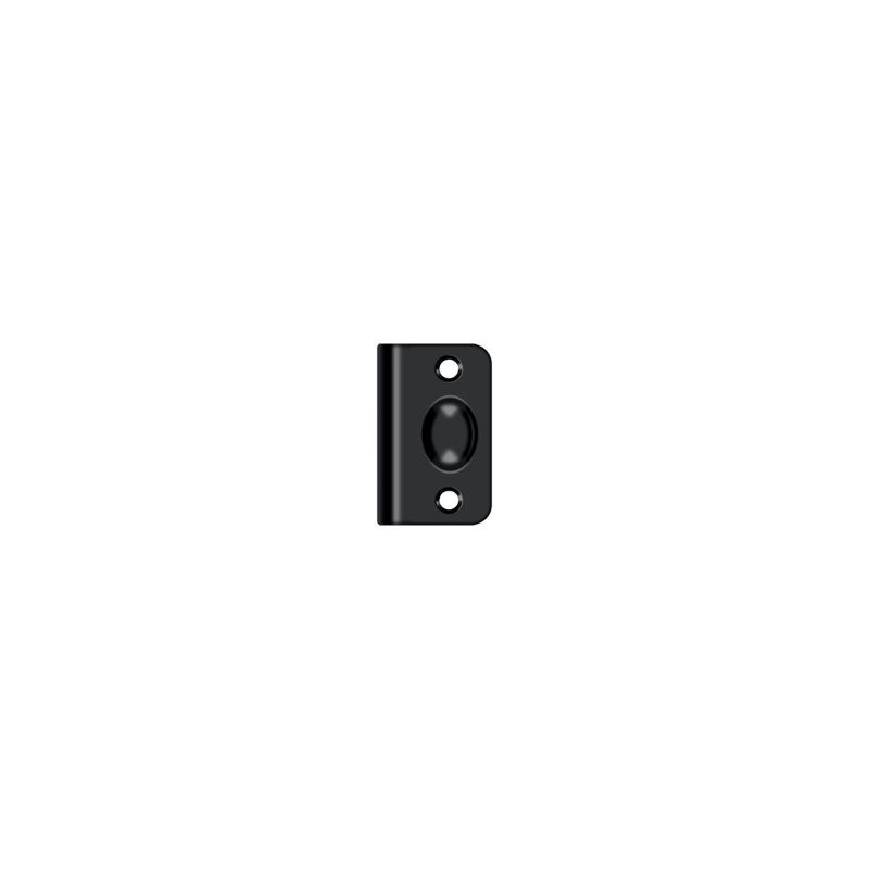 Deltana SPB349U15A Strike Plate for Ball Catch and Roller Catch in Antique Nickel, Paint Black