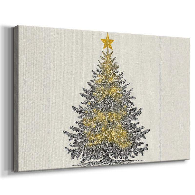 Toile tendue sur toile Snowgreen Evergreen Whisper, H 12 po x l 18 po