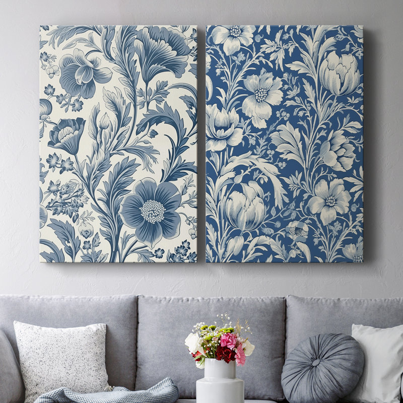 Reproduction abstraite rétro sur toile VI-Premium Gallery - prête à être accrochée, H 18 po x l 12 po