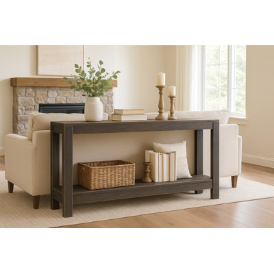 Console en bois massif 60 po Collins