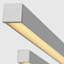 Mick De Giulio Stagger 2-light Linear Chandelier in Polished Stainless Steel with Acrylic shade-156419426-156419428