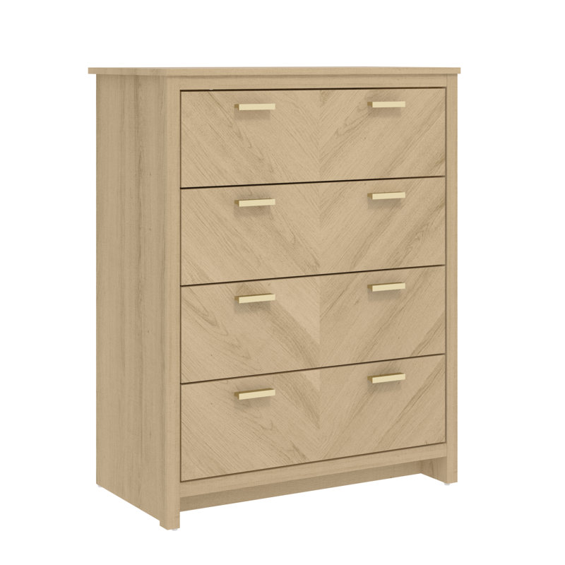 4 - Drawer Chest of Drawers, Oslo Oak