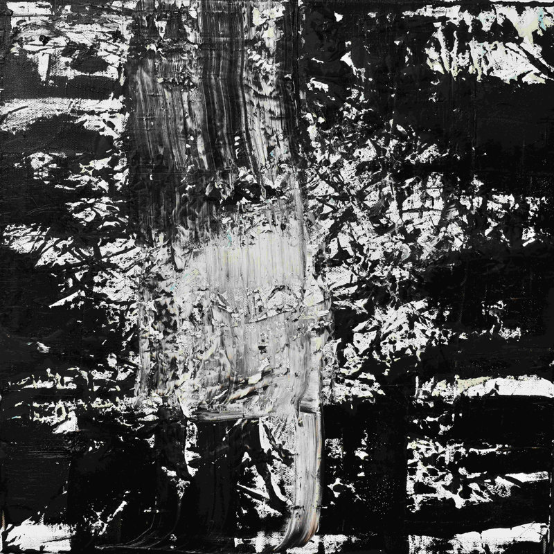 Élémentaire étincelant - peinture sur toile tendue, H 12 po x l 12 po