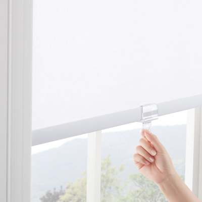 Eclipse Holden Light Filtering 34 x 72 Roller Shade in White