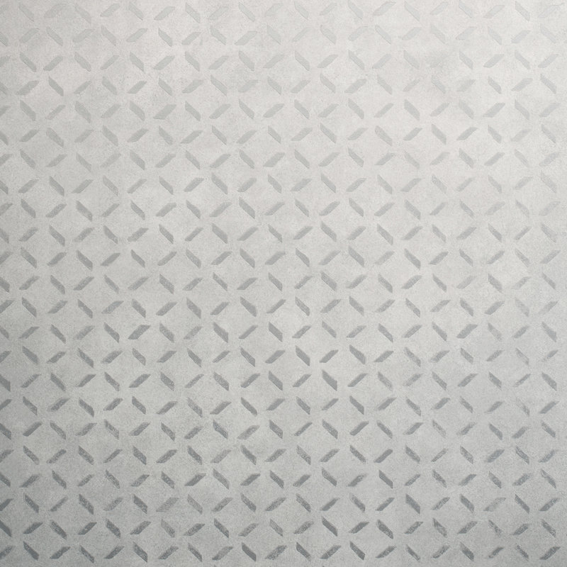 Soho 10.05m x 53cm 3D Embossed Metallic Wallpaper Roll, Frost Grey