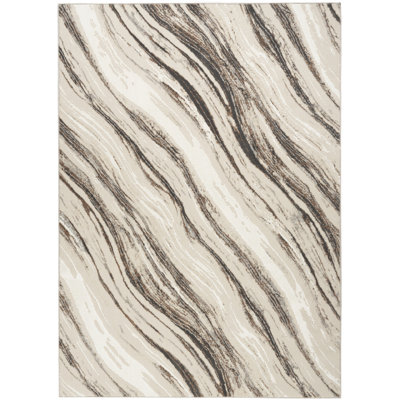 Barric Modern Marble Sustainable Woven Area Rug