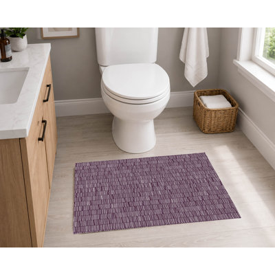 Tapis de toilette rectangulaire antidérapant