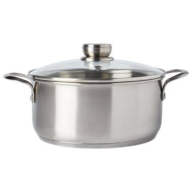 Martha Stewart Everday Midvale 5 Quart Stainless Steel Dutch Oven With Lid  : Target