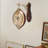 Jahkye Wall-Mounted Vintage Double-sided Round Wall Clock