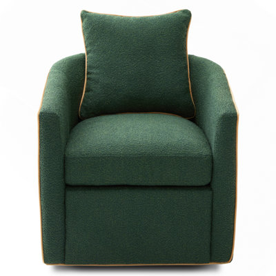 Swivel Accent Chair Upholstered Club Chair Barrel Sofa Chair for Living Room , Reading Corner, and Small Spaces