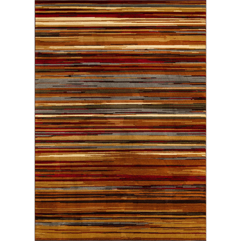 Contemporary Baynebridge Area Rug Mult Stripe Color, Rectangle 7' x 10'