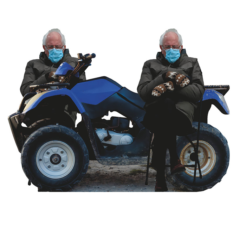 Motocyclette pour véhicule tout-terrain 4 roues