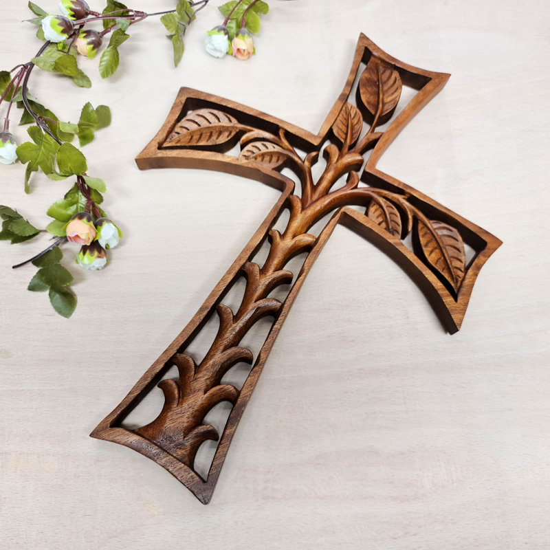 Tree of Life Prayer Cross Wall Décor
