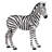 Zairen, the Zebra Garden Statue