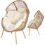 Fauteuil d'extérieur en osier Alyun-366021009-366021010