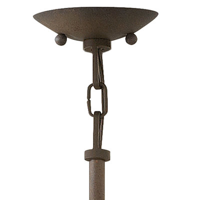 Carson 3-Light 12V LED Outdoor Orb Pendant, Vintage Iron