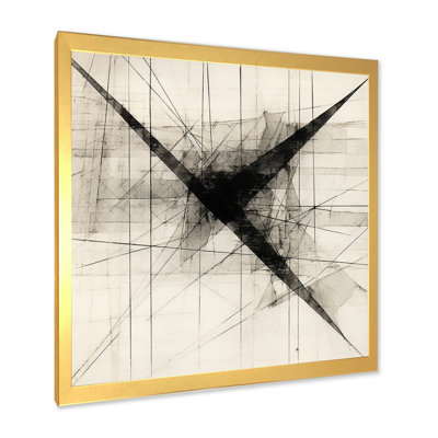 «Minimalist Black and White VI», reproduction d'art sur toile