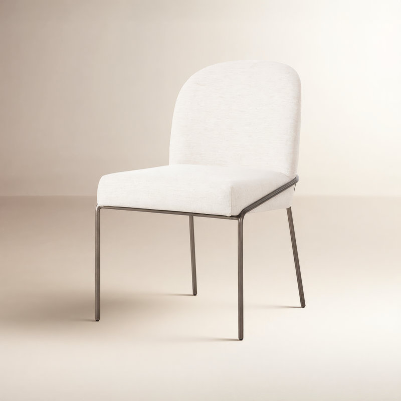 Laina 18.75'' H Upholstered Side Chair, Crypton Nomad Snow