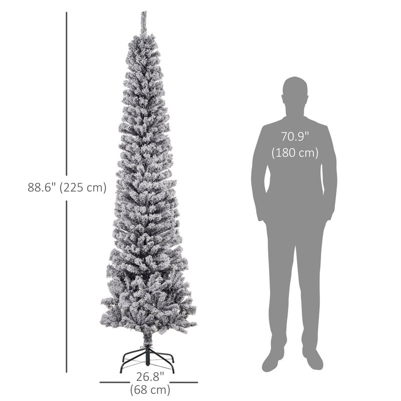 Arbre de Noël artificiel enneigé