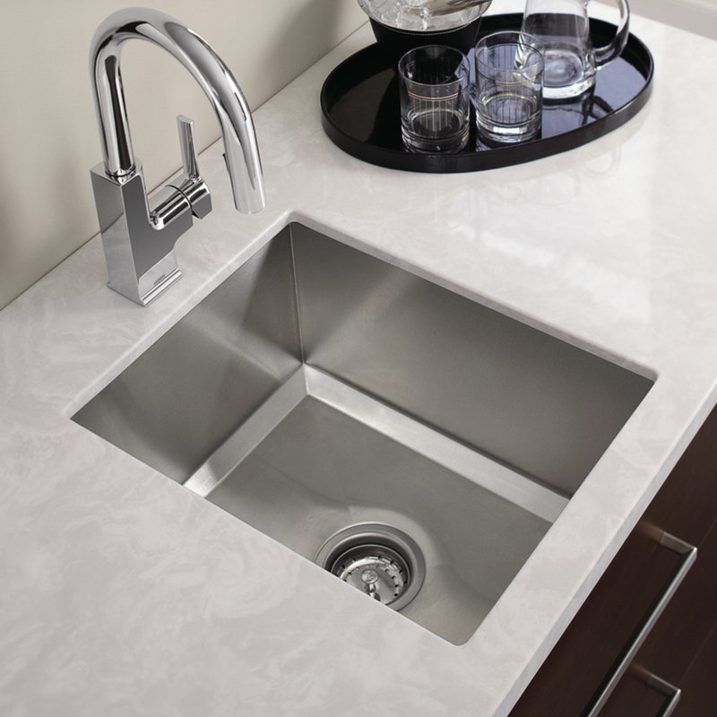 Prep 1600 Series 16-Inch Stainless Steel Undermount Single Bowl Sink