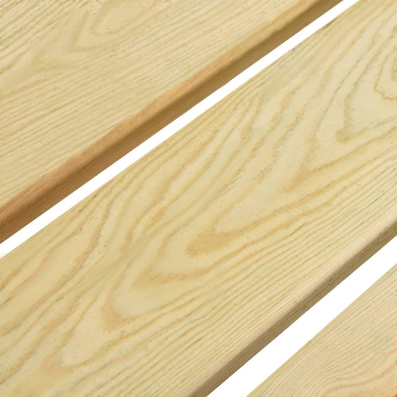 Sunnyslope Solid Wood Pine Outdoor Bench
