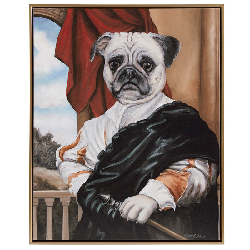 Captain's Pug Portrait
