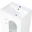 Meuble-lavabo de 20 po avec lavabo, tablette ajustable avec armoire blanche et gel coiffant pour le visage
